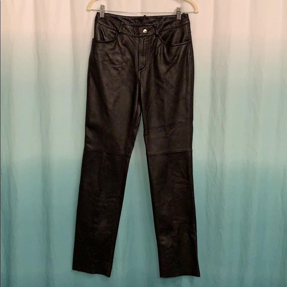 Siena Studios-size 4, black, genuine leather pants
